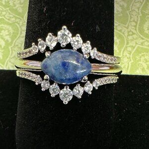 Bomb Party Women's (10) Ring - Genuine Lapis "New" (3 rings)